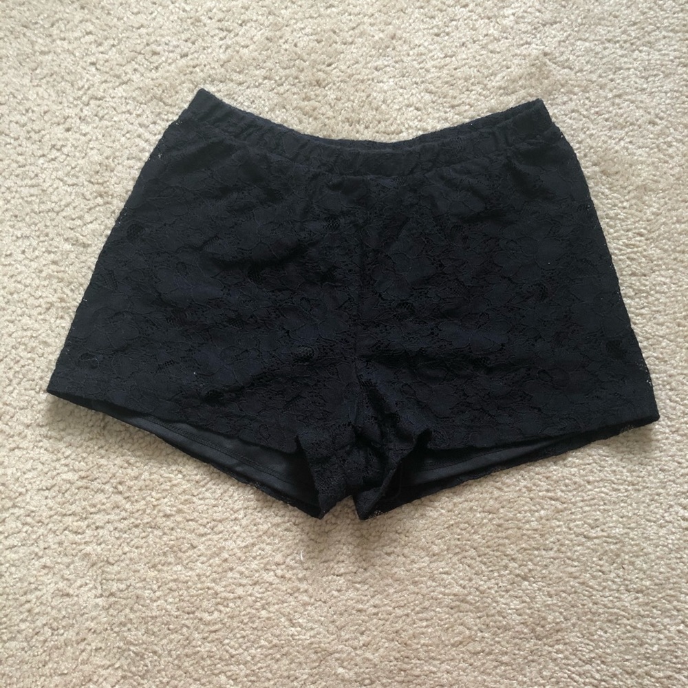 Forever 21 Black Lace Shorts